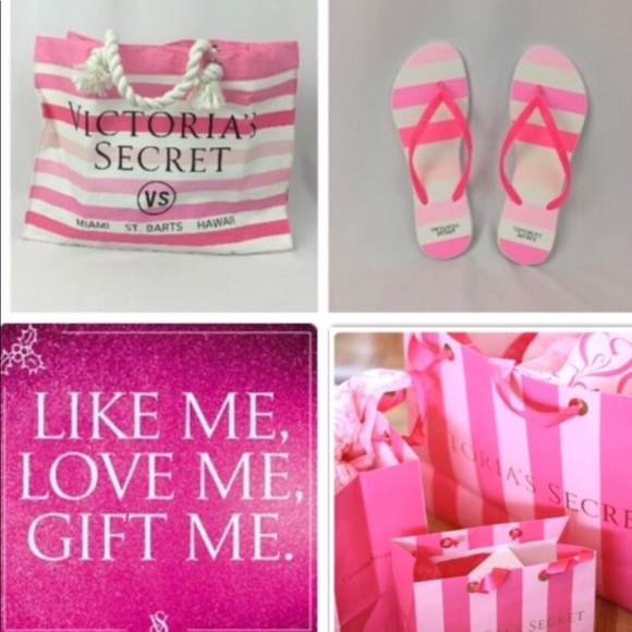 🆕😍Ⓜ️ Victoria's Secret tote & flip flop set - Picture 3 of 4